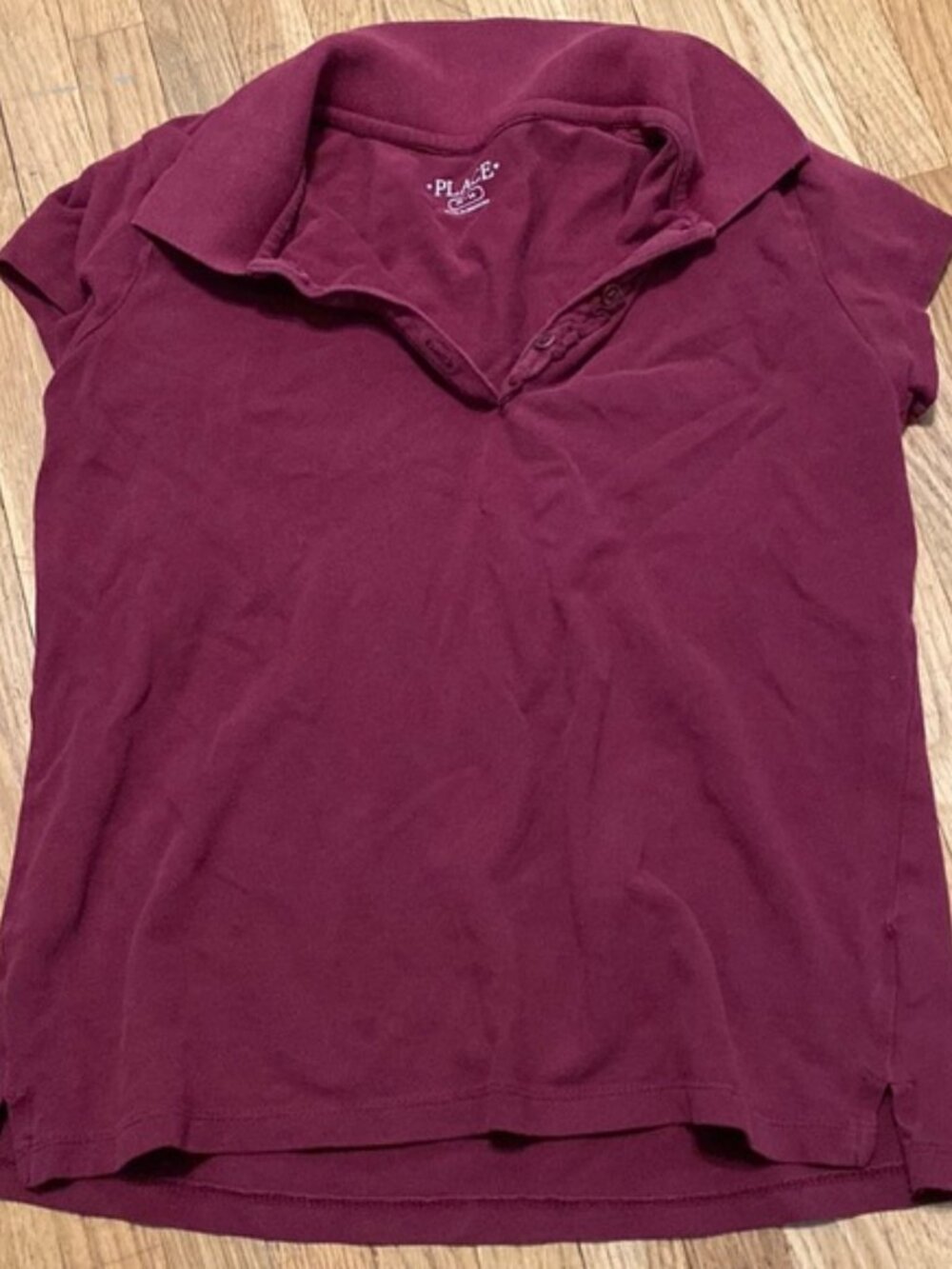 Girls uniform shirt “ maroon “